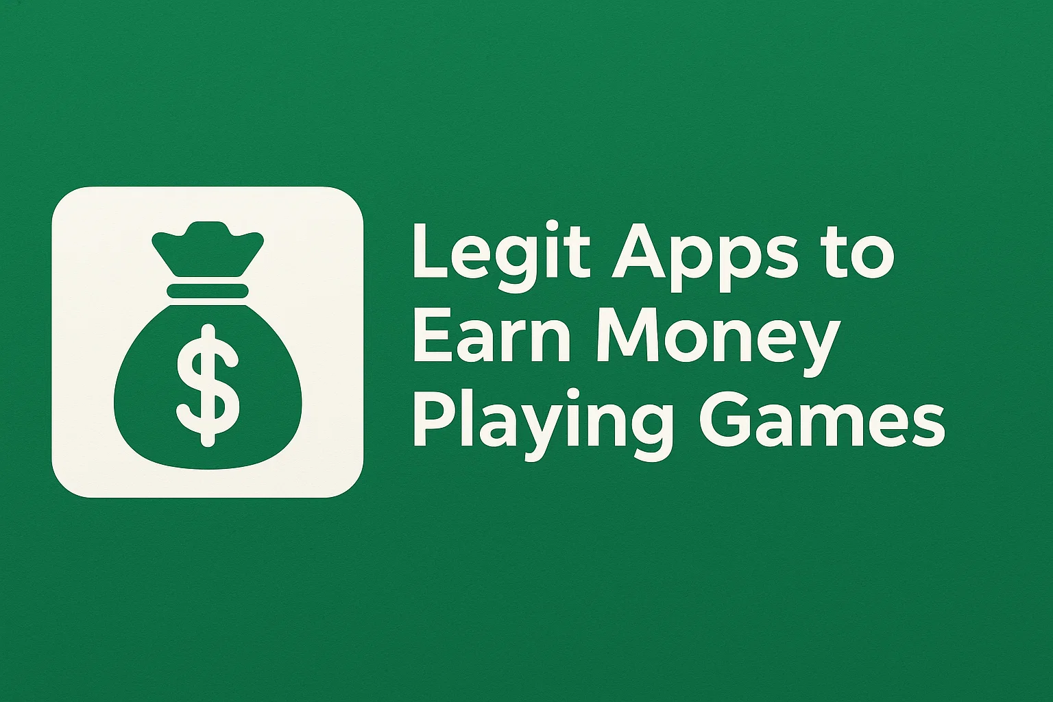 Legit Apps to Earn Money Playing Games